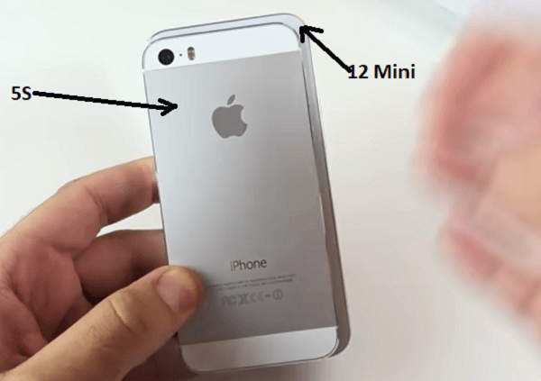 iPhone 12 mini height-Compare